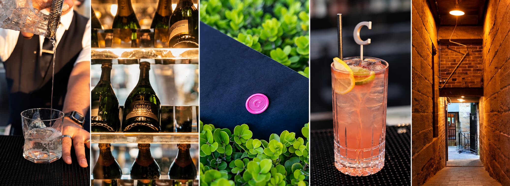 A CLASSIFIED night out — cocktails, champagne and a wax-sealed envelope